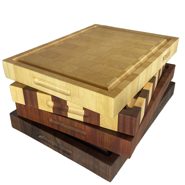 Alaskan Yellow Cedar - End Grain - Reversible 20"L x 15"W x 2.25"T Cutting/Carving/Chopping/Serving Board